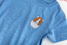 Load image into Gallery viewer, Guinea Pig T-shirt Blue
