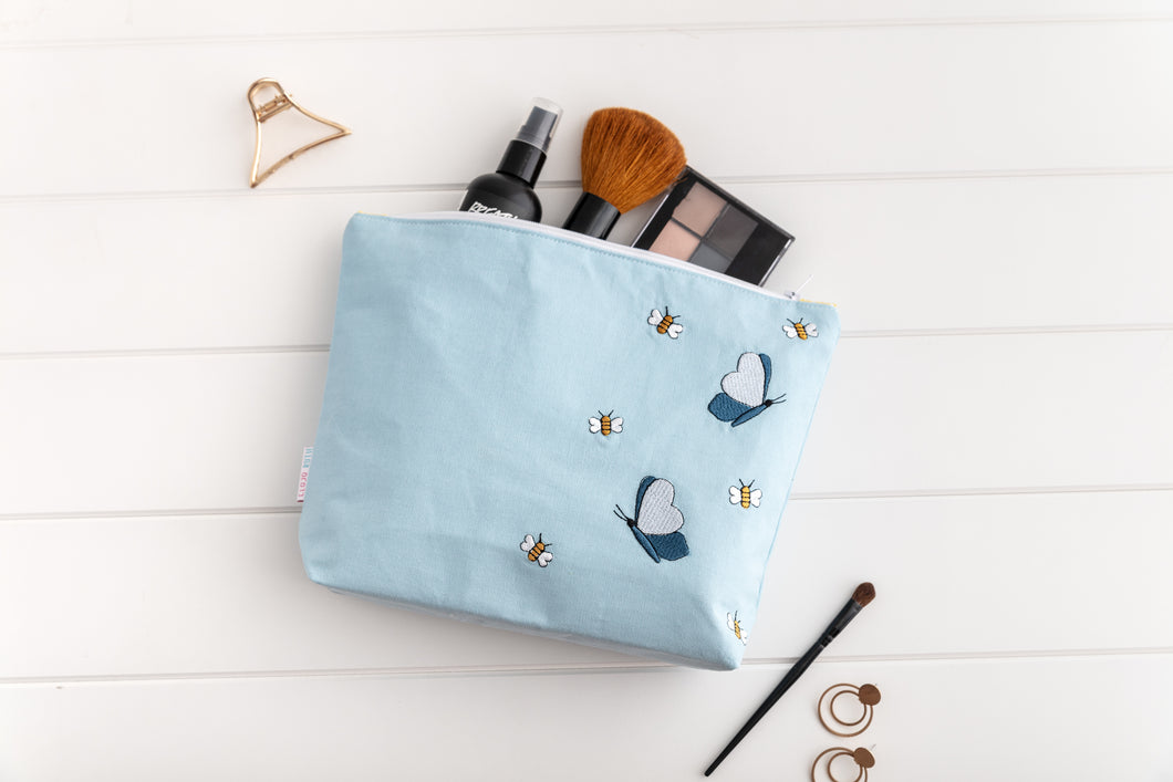 Bee and Butterfly Luxury Wash Bag